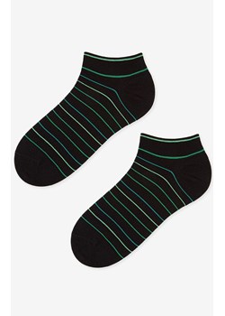 Marilyn stopki męskie czarne w paseczki Stripes 2, Kolor czarno-zielony-wzór, Rozmiar 41-45, Marilyn ze sklepu Primodo w kategorii Skarpetki męskie - zdjęcie 174900439