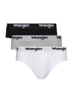 Wrangler 3-pack bawełniane slipy męskie Norrie, Kolor biało-szaro-czarny, Rozmiar XL, Wrangler ze sklepu Primodo w kategorii Majtki męskie - zdjęcie 174914396