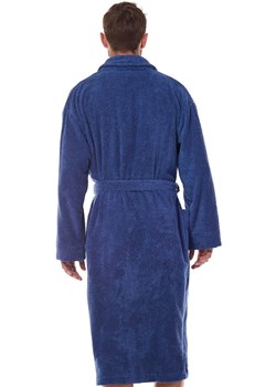 Długi szlafrok męski granatowy 2450, Kolor granatowy, Rozmiar 2XL, L&amp;L ze sklepu Intymna w kategorii Szlafroki damskie - zdjęcie 174915255