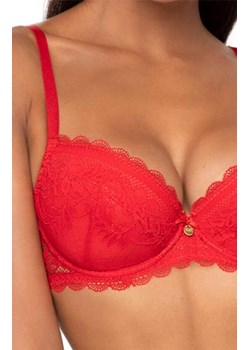 Biustonosz push-up czerwony Estelle M-0198/11/1, Kolor czerwony, Rozmiar 80E, Mat ze sklepu Intymna w kategorii Biustonosze - zdjęcie 174915297