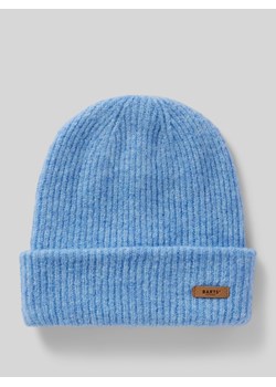 Czapka beanie z naszywką z logo model ‘Witzia’ ze sklepu Peek&Cloppenburg  w kategorii Czapki zimowe damskie - zdjęcie 174922798