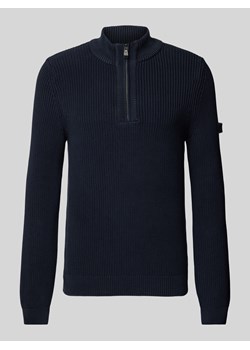 Sweter z dzianiny z kołnierzem ze sklepu Peek&Cloppenburg  w kategorii Swetry męskie - zdjęcie 174923049