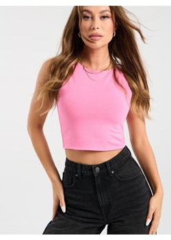 Sinsay - Crop top - różowy ze sklepu Sinsay w kategorii Bluzki damskie - zdjęcie 174932348