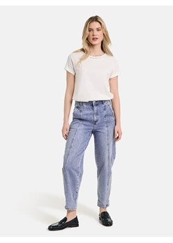 TAIFUN Dżinsy - Tapered fit - w kolorze błękitnym ze sklepu Limango Polska w kategorii Jeansy damskie - zdjęcie 174935787