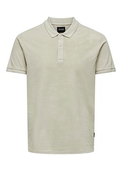 ONLY &amp; SONS Koszulka polo w kolorze beżowym ze sklepu Limango Polska w kategorii T-shirty męskie - zdjęcie 174937798