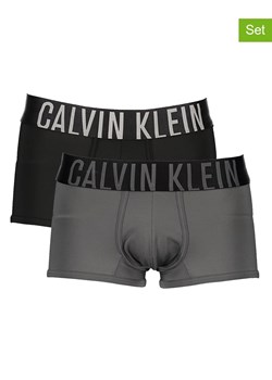 CALVIN KLEIN UNDERWEAR Bokserki (2 pary) w kolorze szaro-czarnym ze sklepu Limango Polska w kategorii Majtki męskie - zdjęcie 174937805