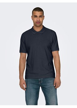 ONLY &amp; SONS Koszulka polo w kolorze granatowym ze sklepu Limango Polska w kategorii T-shirty męskie - zdjęcie 174937895