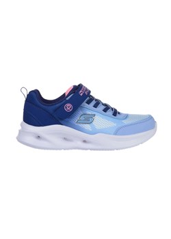 SKECHERS Buty dziecięce Sola Glow niebieskie ze sklepu taniesportowe.pl w kategorii Buty sportowe dziecięce - zdjęcie 174939155