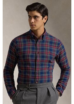 Polo Ralph Lauren koszula bawełniana męska kolor niebieski regular z kołnierzykiem button-down 710953351 ze sklepu ANSWEAR.com w kategorii Koszule męskie - zdjęcie 174943738