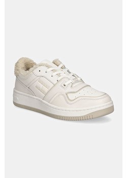 Tommy Jeans sneakersy TJW RETRO BASKET WL kolor biały EN0EN02593 ze sklepu ANSWEAR.com w kategorii Buty sportowe damskie - zdjęcie 174943875