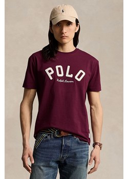 Polo Ralph Lauren t-shirt bawełniany męski kolor czerwony z aplikacją 710952043 ze sklepu ANSWEAR.com w kategorii T-shirty męskie - zdjęcie 174944379