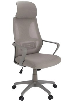 Szare Nowoczesne Ergonomiczne Krzesło Obrotowe Do Biurka T2-A37 ze sklepu Edinos.pl w kategorii Krzesła biurowe - zdjęcie 174944555