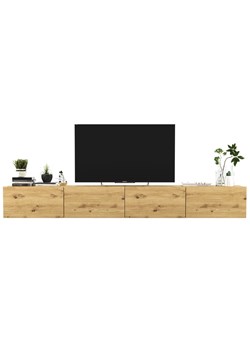 Zestaw Ściennych Szafek Rtv Dąb Artisan L3-G27 ze sklepu Edinos.pl w kategorii Szafki RTV - zdjęcie 174944558