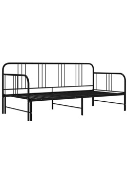 Czarne Metalowe Łóżko Rozkładane 90X200 Cm P7-L65 ze sklepu Edinos.pl w kategorii Łóżka i materace - zdjęcie 174944626