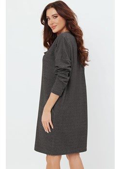 Tunika damska z długi rękaw ciemno szara Avira, Kolor ciemny szary, Rozmiar S, Italian Fashion - id: 189749 - marki Italian Fashion - 174951826 Tunika damska z długi rękaw ciemno szara Avira, Kolor ciemny szary, Rozmiar S, Italian Fashion ze sklepu Intymna w kategorii Koszule nocne - zdjęcie 174951826