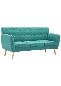 3-osobowa zielona sofa pikowana - Elia ze sklepu Edinos.pl w kategorii Sofy i kanapy - zdjęcie 174953605