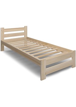Minimalistyczne sosnowe łóżko 100x200 A3-B79 ze sklepu Edinos.pl w kategorii Łóżka i materace - zdjęcie 174953615