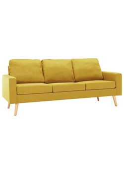 3-osobowa żółta sofa - Muria 3Q ze sklepu Edinos.pl w kategorii Sofy i kanapy - zdjęcie 174956549