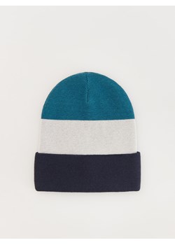 Reserved - Czapka w paski - ciemny turkus ze sklepu Reserved w kategorii Czapki dziecięce - zdjęcie 174958177