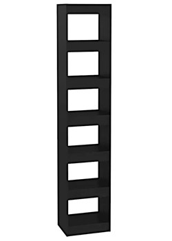 Czarny wysoki regał na książki W0-N31 ze sklepu Edinos.pl w kategorii Dom - zdjęcie 174961189