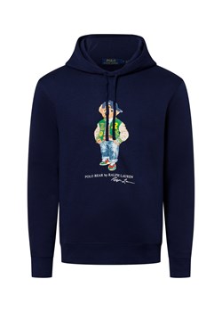 Polo Ralph Lauren Męski sweter z kapturem Mężczyźni Materiał dresowy granatowy nadruk ze sklepu vangraaf w kategorii Bluzy męskie - zdjęcie 174968949