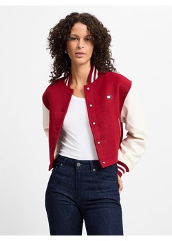 Tommy Jeans Bluzy Kobiety Sztuczne włókno czerwony wzorzysty ze sklepu vangraaf w kategorii Kurtki damskie - zdjęcie 174968955