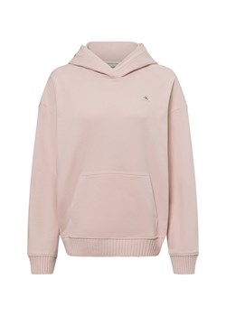 Calvin Klein Jeans Damski sweter z kapturem Kobiety Bawełna różowy jednolity ze sklepu vangraaf w kategorii Bluzy damskie - zdjęcie 174969239