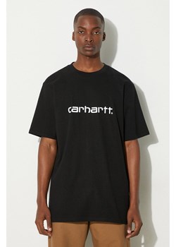 Carhartt WIP t-shirt bawełniany S/S Script męski kolor czarny z nadrukiem I031047.0D2XX ze sklepu PRM w kategorii T-shirty męskie - zdjęcie 174971478