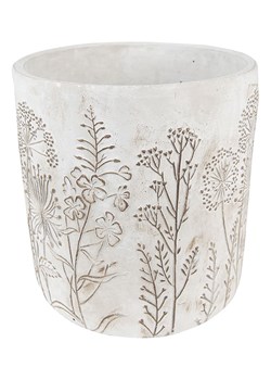 Clayre &amp; Eef Doniczka w kolorze kremowym - wys. 21 x Ø 20 cm ze sklepu Limango Polska w kategorii Doniczki i osłonki - zdjęcie 174972068