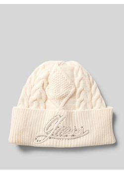 Czapka beanie z wyhaftowanym logo model ‘ROSELYN’ ze sklepu Peek&Cloppenburg  w kategorii Czapki zimowe damskie - zdjęcie 174975287