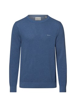 Gant Sweter męski Mężczyźni Bawełna denim marmurkowy ze sklepu vangraaf w kategorii Swetry męskie - zdjęcie 174977075