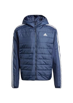 Kurtka hybrydowa męska Essentials 3-Stripes Insulated Hooded Adidas ze sklepu SPORT-SHOP.pl w kategorii Kurtki męskie - zdjęcie 174977467