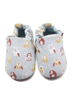 Lait et Miel Buty &quot;Owl&quot; w kolorze błękitnym do raczkowania ze sklepu Limango Polska w kategorii Kapcie dziecięce - zdjęcie 174978096