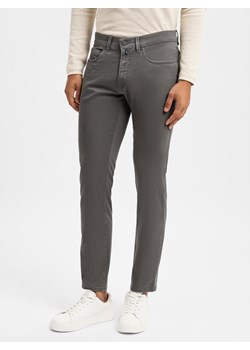 Pierre Cardin Męskie spodnie materiałowe - Lyon Mężczyźni Bawełna melanżowy jednolity ze sklepu vangraaf w kategorii Spodnie męskie - zdjęcie 174984349