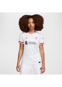 Damska koszulka piłkarska Nike Dri-FIT Liverpool F.C. Stadium 2024/25 (wersja trzecia) – replika - Biel ze sklepu Nike poland w kategorii Bluzki damskie - zdjęcie 174986905