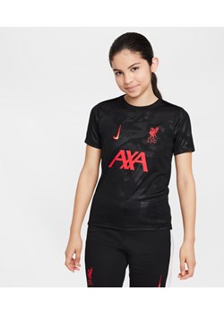 Przedmeczowa koszulka piłkarska dla dużych dzieci Nike Dri-FIT Liverpool F.C. Academy Pro (wersja trzecia) - Czerń ze sklepu Nike poland w kategorii Bluzki damskie - zdjęcie 174986928