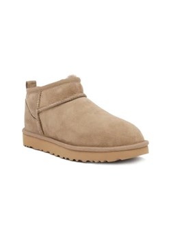 UGG Skórzane śniegowce CLASSIC ultra mini | z dodatkiem wełny ze sklepu Gomez Fashion Store w kategorii Śniegowce damskie - zdjęcie 174989869