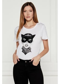 GUESS T-shirt CAT MASK | Regular Fit ze sklepu Gomez Fashion Store w kategorii Bluzki damskie - zdjęcie 175001158