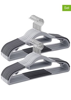 SONGMICS Wieszaki (30 szt.) w kolorze srebrno-jasnoszarym na ubrania - 42 x 21,5 cm ze sklepu Limango Polska w kategorii Dom - zdjęcie 175005815