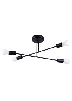 Czarna metalowa lampa sufitowa w stylu industrialnym - 11X A631 G9-C01 - id: 45273 - marki Lumes - 175008846 Czarna metalowa lampa sufitowa w stylu industrialnym - 11X A631 G9-C01 ze sklepu Edinos.pl w kategorii Lampy sufitowe - zdjęcie 175008846