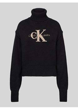 Sweter z dzianiny z golfem model ‘CHENILLE’ ze sklepu Peek&Cloppenburg  w kategorii Swetry damskie - zdjęcie 175018227