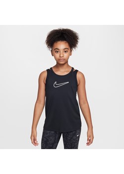 Koszulka bez rękawów dla dużych dzieci (dziewcząt) Dri-FIT Nike One Classic - Czerń ze sklepu Nike poland w kategorii Bluzki dziewczęce - zdjęcie 175019355