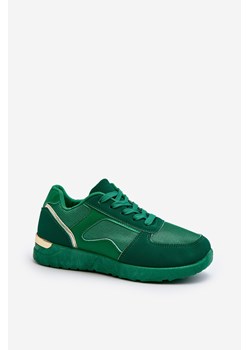 Buty Sportowe Sneakersy Damskie Zielone Kleffaria TA-231 ze sklepu ZAZOO w kategorii Buty sportowe damskie - zdjęcie 175029995