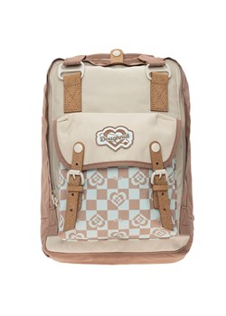 Plecak Doughnut Macaroon Kaleido Series Mushroom Checked 16L D010KD-000195 - beżowy ze sklepu streetstyle24.pl w kategorii Plecaki - zdjęcie 175042676