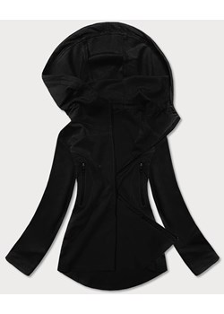Bluza z asymetrycznym dołem czarna (hd153-01) ze sklepu goodlookin.pl w kategorii Bluzy damskie - zdjęcie 175045547