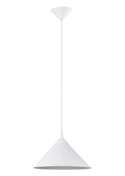 Biała lampa wisząca z metalowym stożkowym kloszem - A639 M0-M44 ze sklepu Edinos.pl w kategorii Lampy wiszące - zdjęcie 175047915