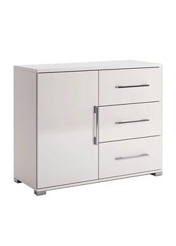 Biała nowoczesna komoda 100 cm T4-G26 ze sklepu Edinos.pl w kategorii Komody - zdjęcie 175047976