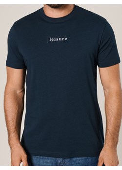 Sinsay - Koszulka z napisem - granatowy ze sklepu Sinsay w kategorii T-shirty męskie - zdjęcie 175050837