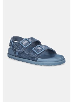 Birkenstock 1774 sandały Milano Stone Washed Denim damskie kolor niebieski 1028720 ze sklepu PRM w kategorii Sandały damskie - zdjęcie 175054168