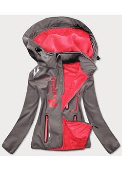 Damska kurtka softshell grafit-róż (hh030) ze sklepu goodlookin.pl w kategorii Kurtki damskie - zdjęcie 175058169